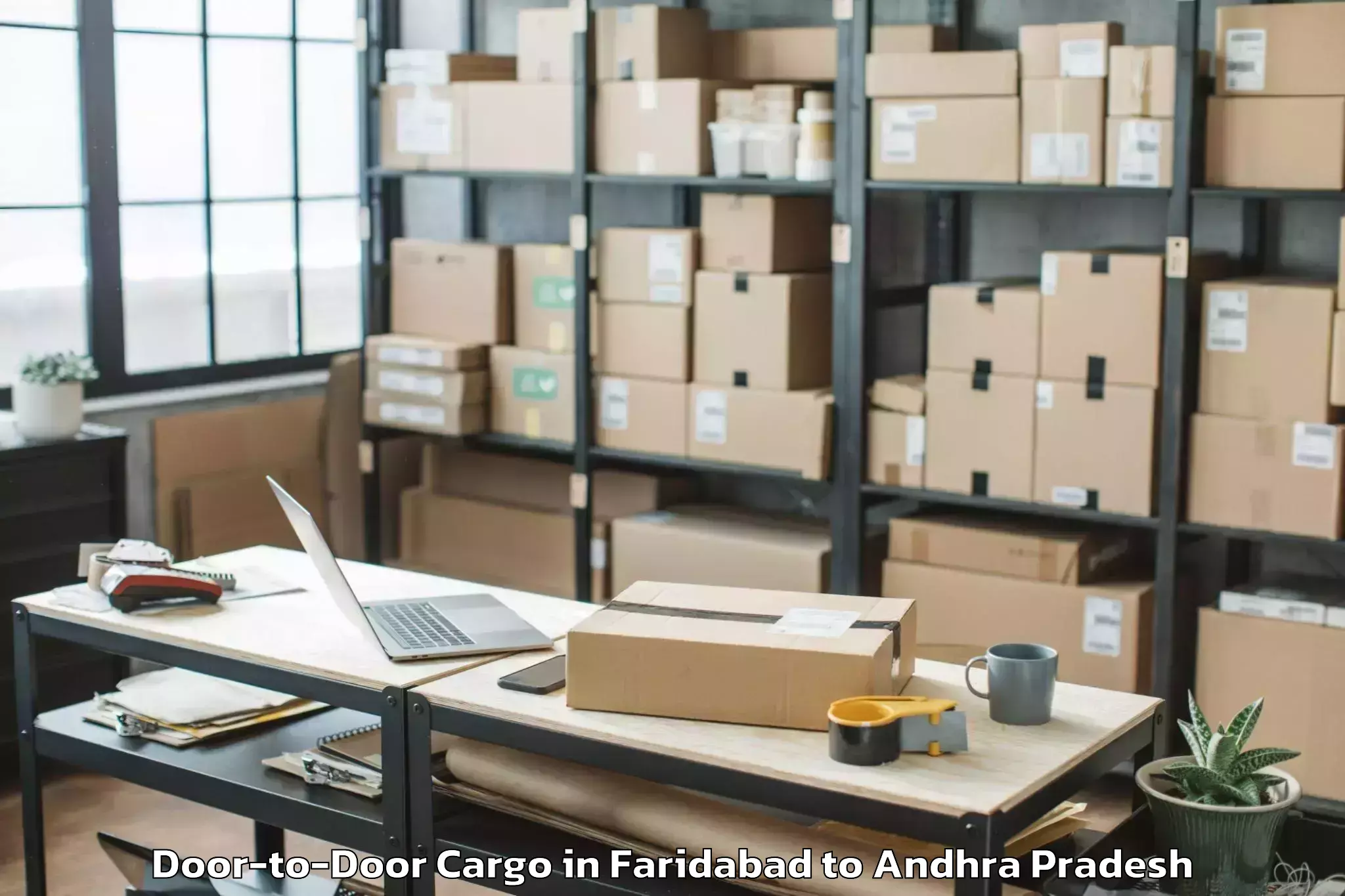 Quality Faridabad to Peddapappuru Door To Door Cargo